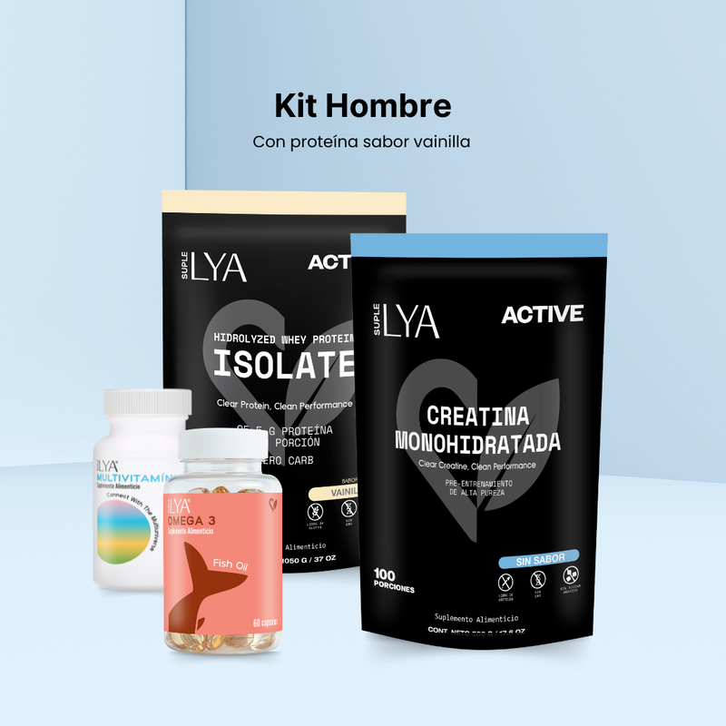Kit hombre (con proteína sabor vainilla)
