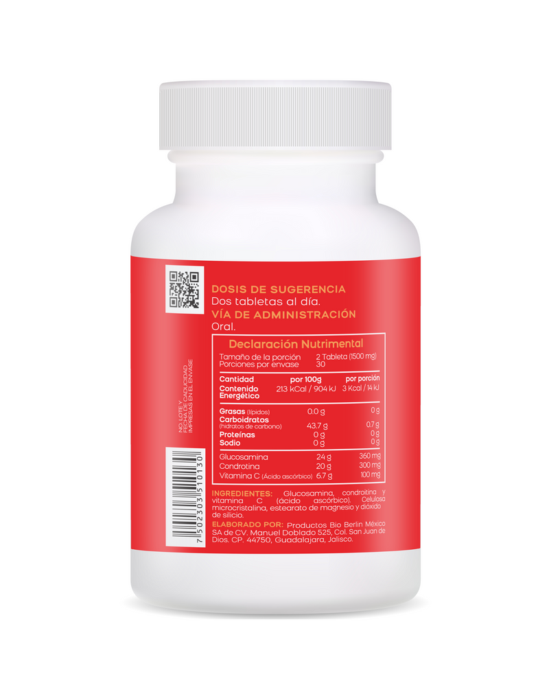 Glucosamina, Condroítina y Vitamina C